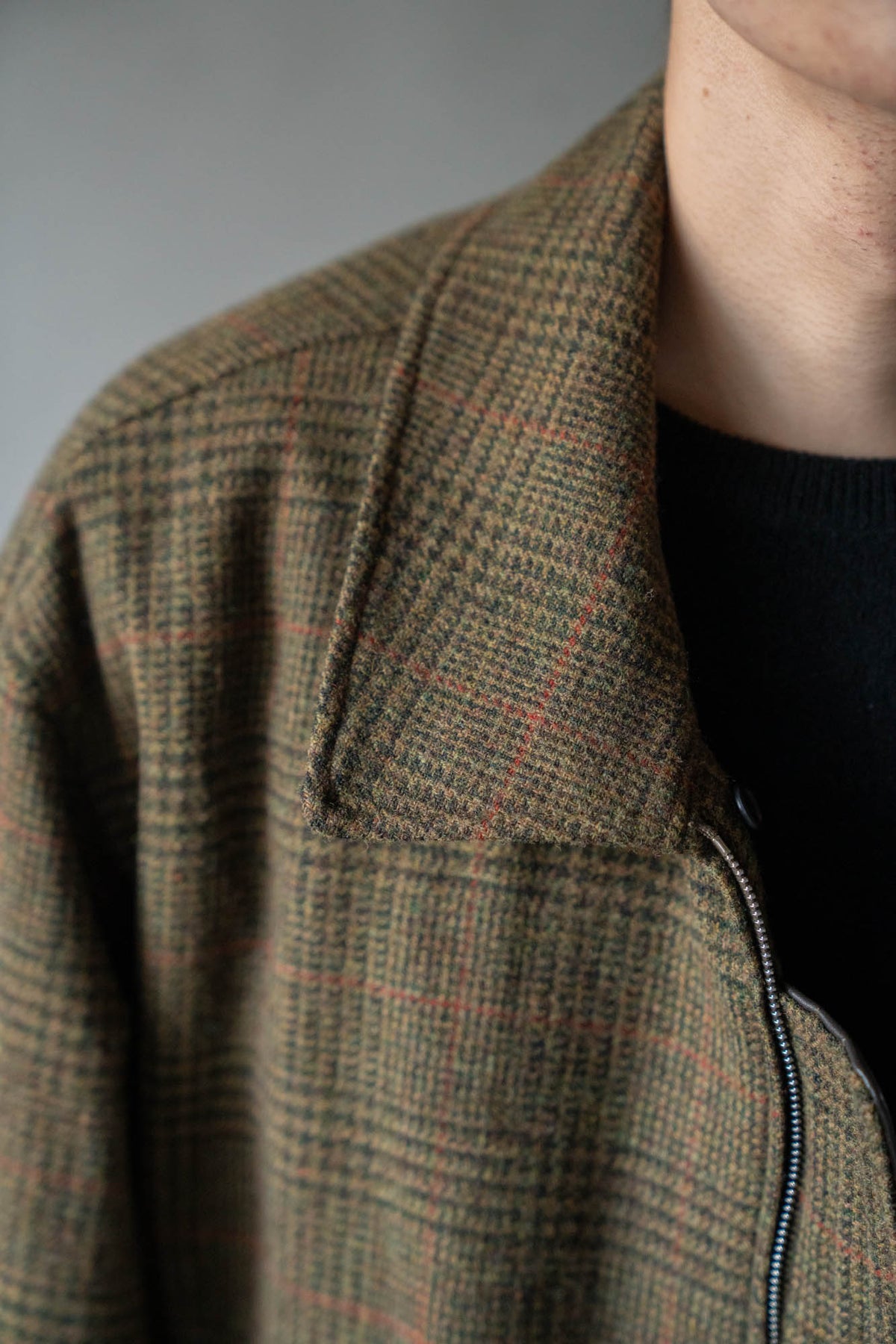 DETATCHABLE COLLAR BRITISH TWEED JACKET(ST.1577)