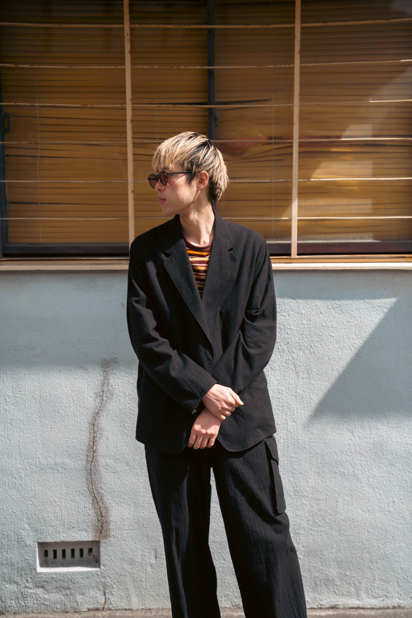 Silk/Cotton Nep Cardigan Jacket