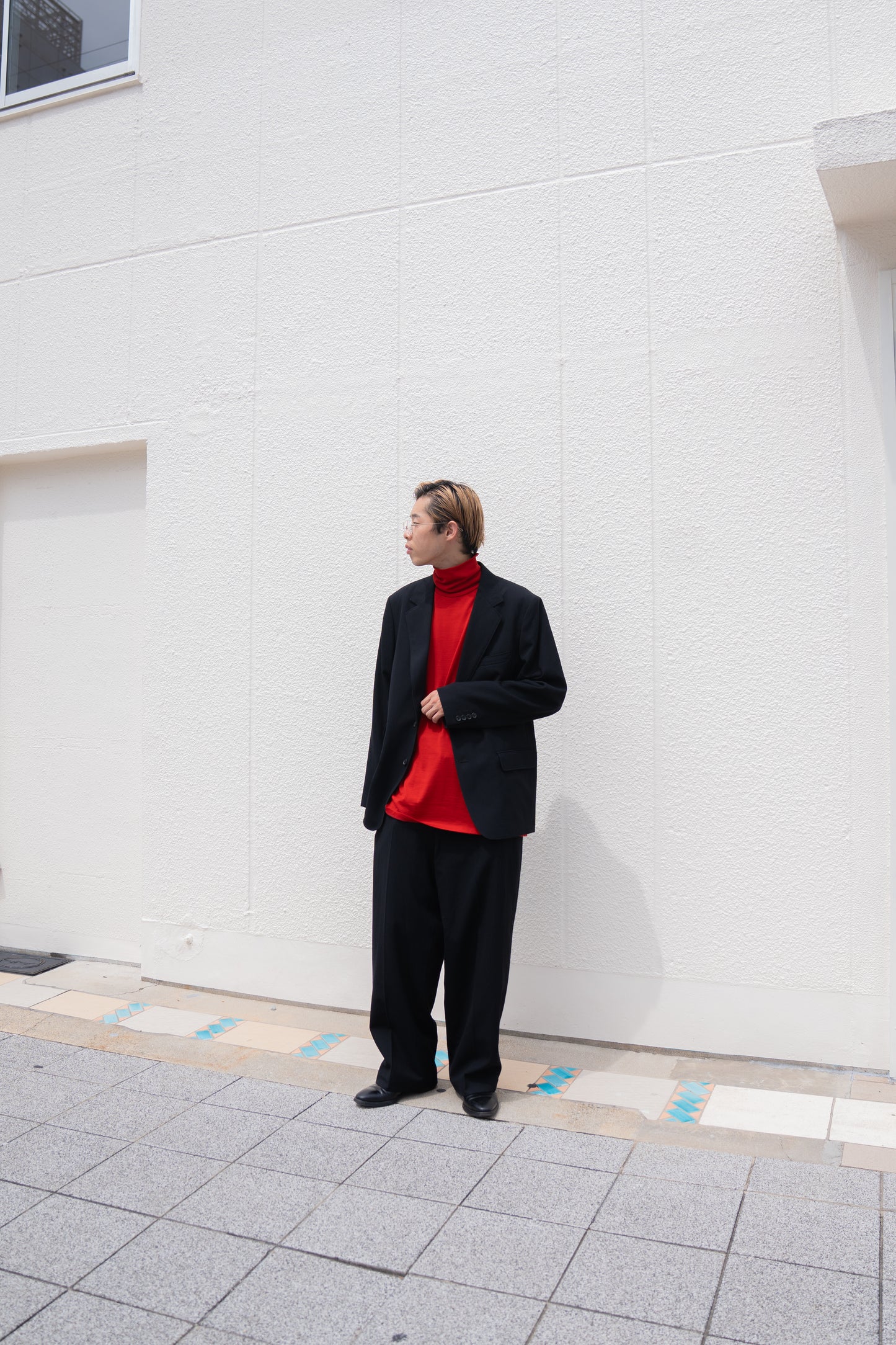 MERINO WOOL HIGH NECK L/S T-SHIRT