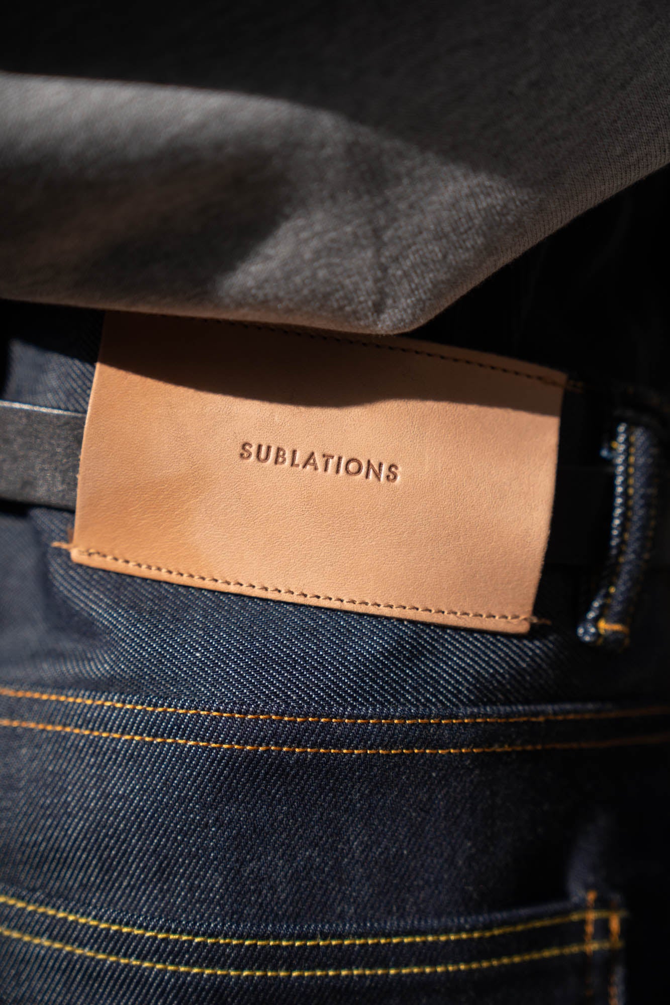 2TUCK WIDE DENIM PANTS -ENTASIS Mk-Ⅱ