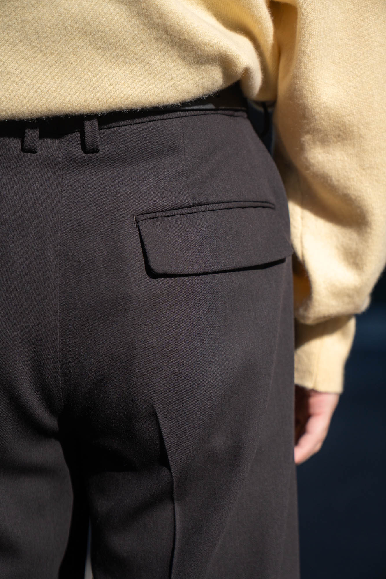 TWO TUCKS WIDE TROUSERS