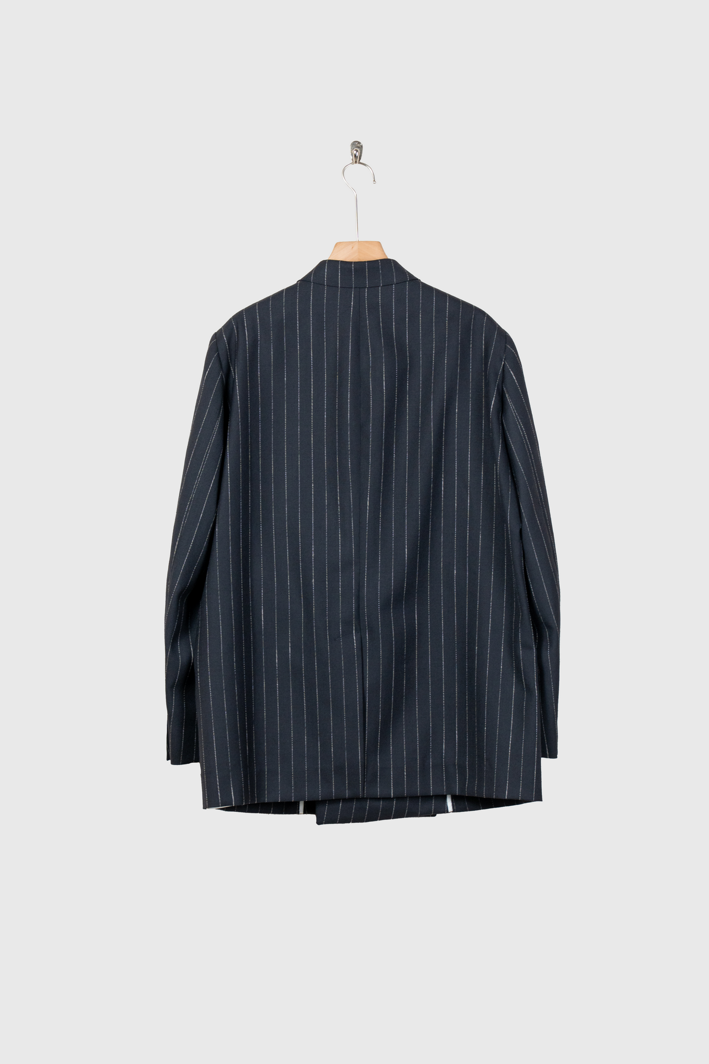 DOUBLE BREASTED JACKET IN WOOL PINSTRIPE