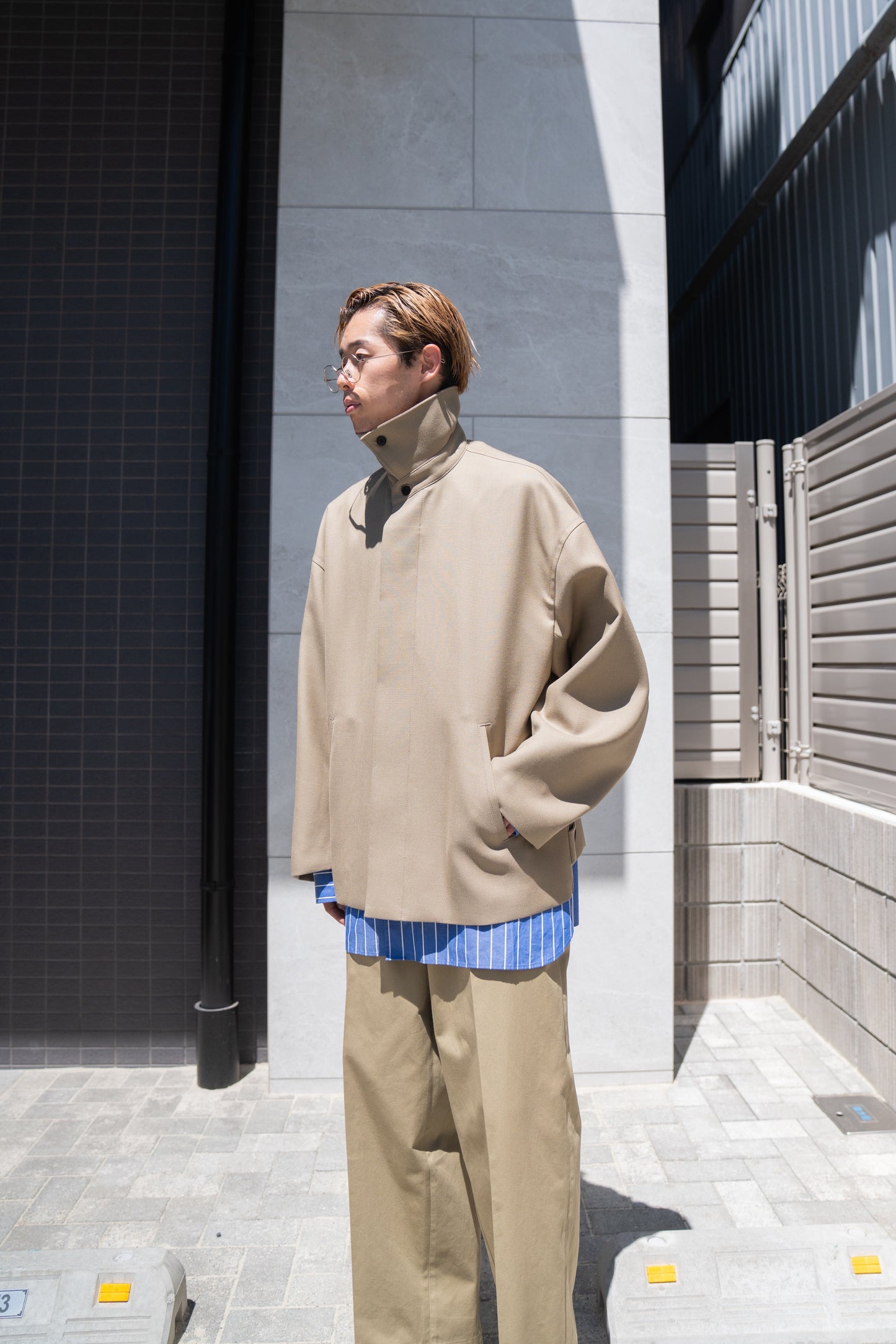 WOOL OVERSIZE SHORT COAT