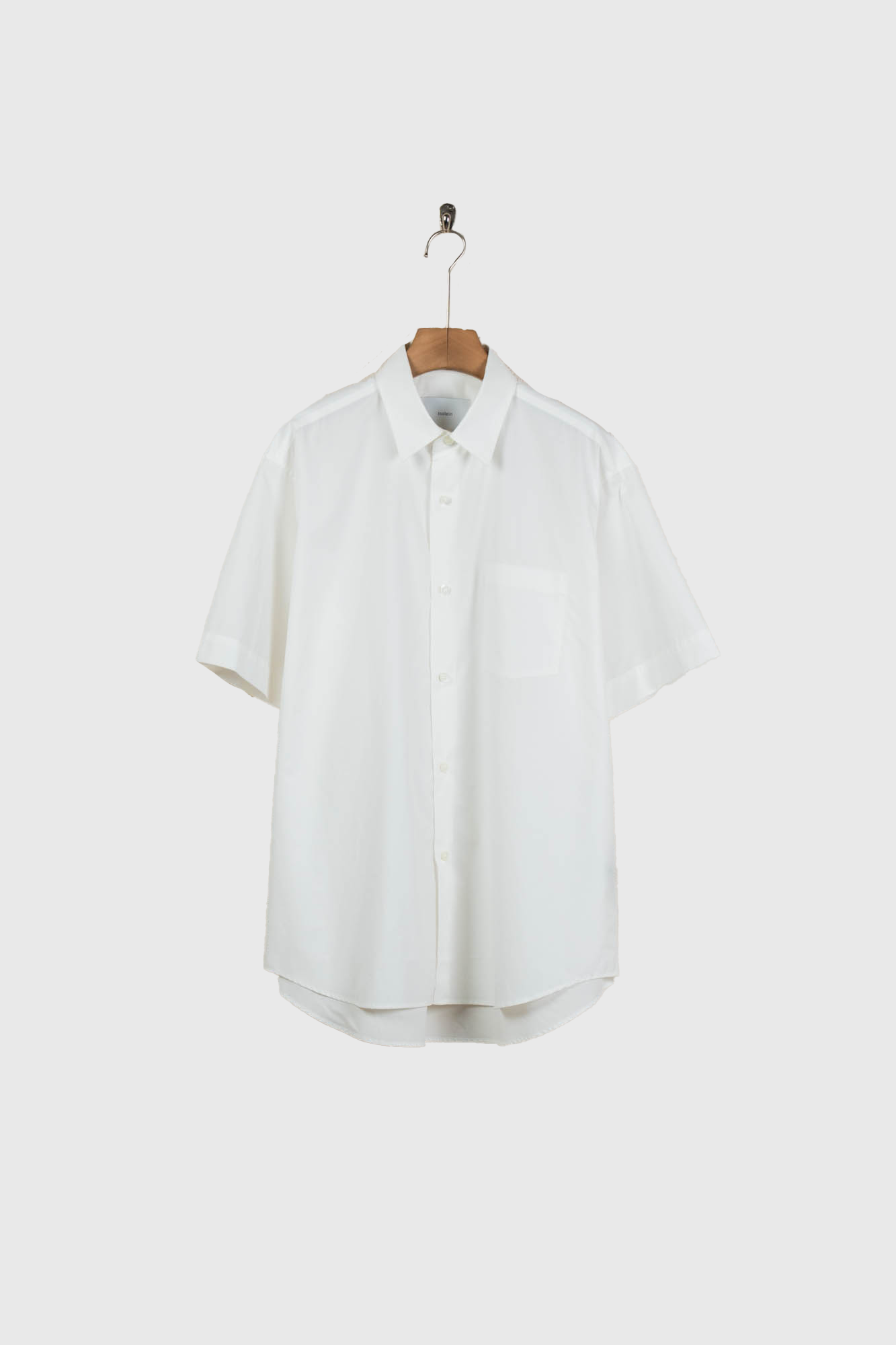 シュタイン カジュアルシャツ ビッグシルエット 半袖 S 白 ホワイト SUVIN COTTON OVERSIZED SS SHIRT(ST.1497) | 半袖シャツ ssstein