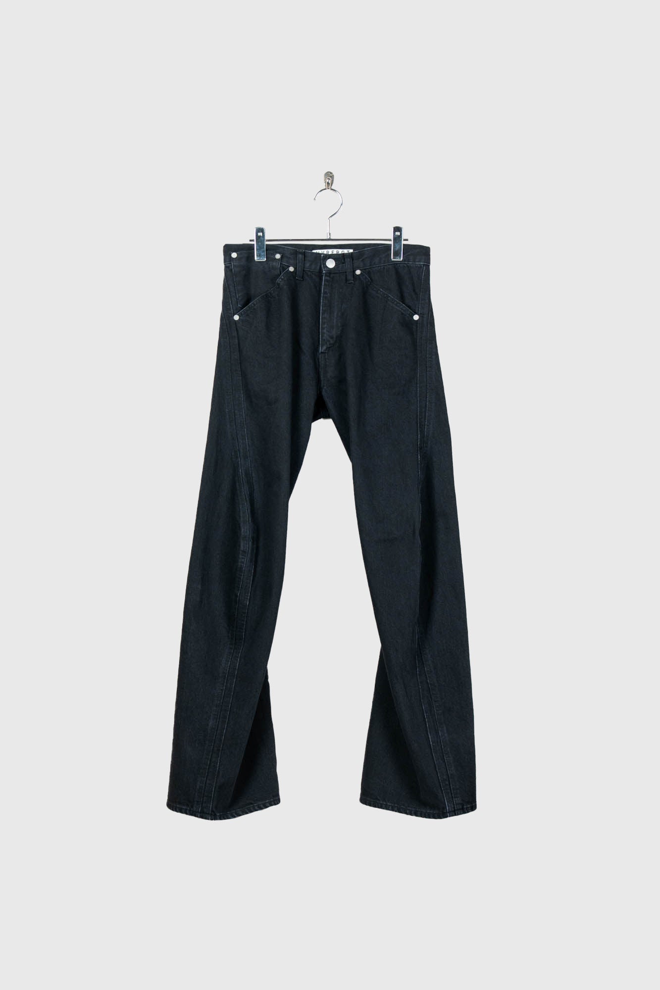 げ*ん様 NVRFRGT 23AW 3D Twisted Jeans Black 3D TWISTED JEANS | デニムパンツ NVRFRGT（ネバーフォーゲット）公式