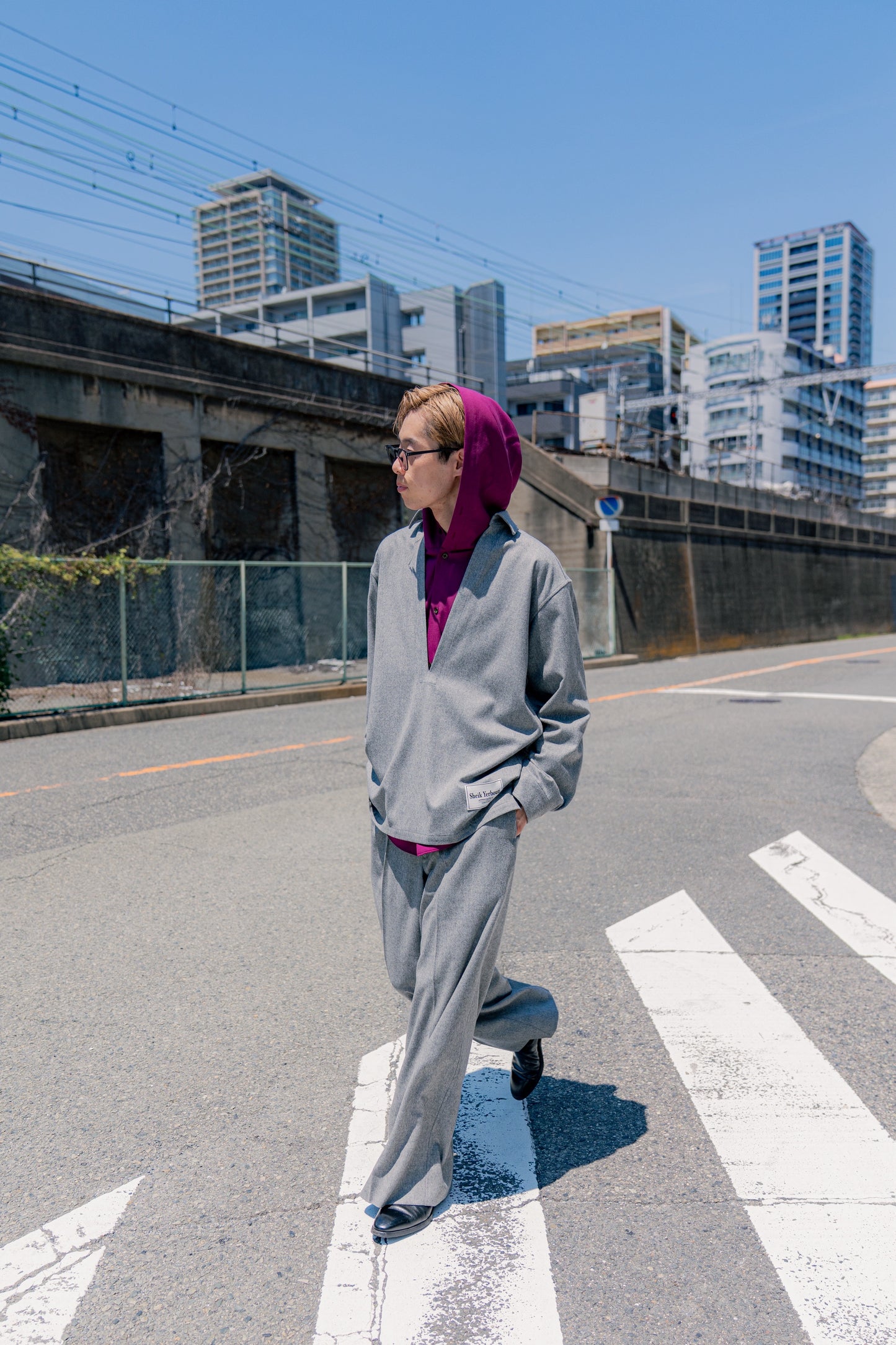 WOOL FRANNEL EASY TROUSERS