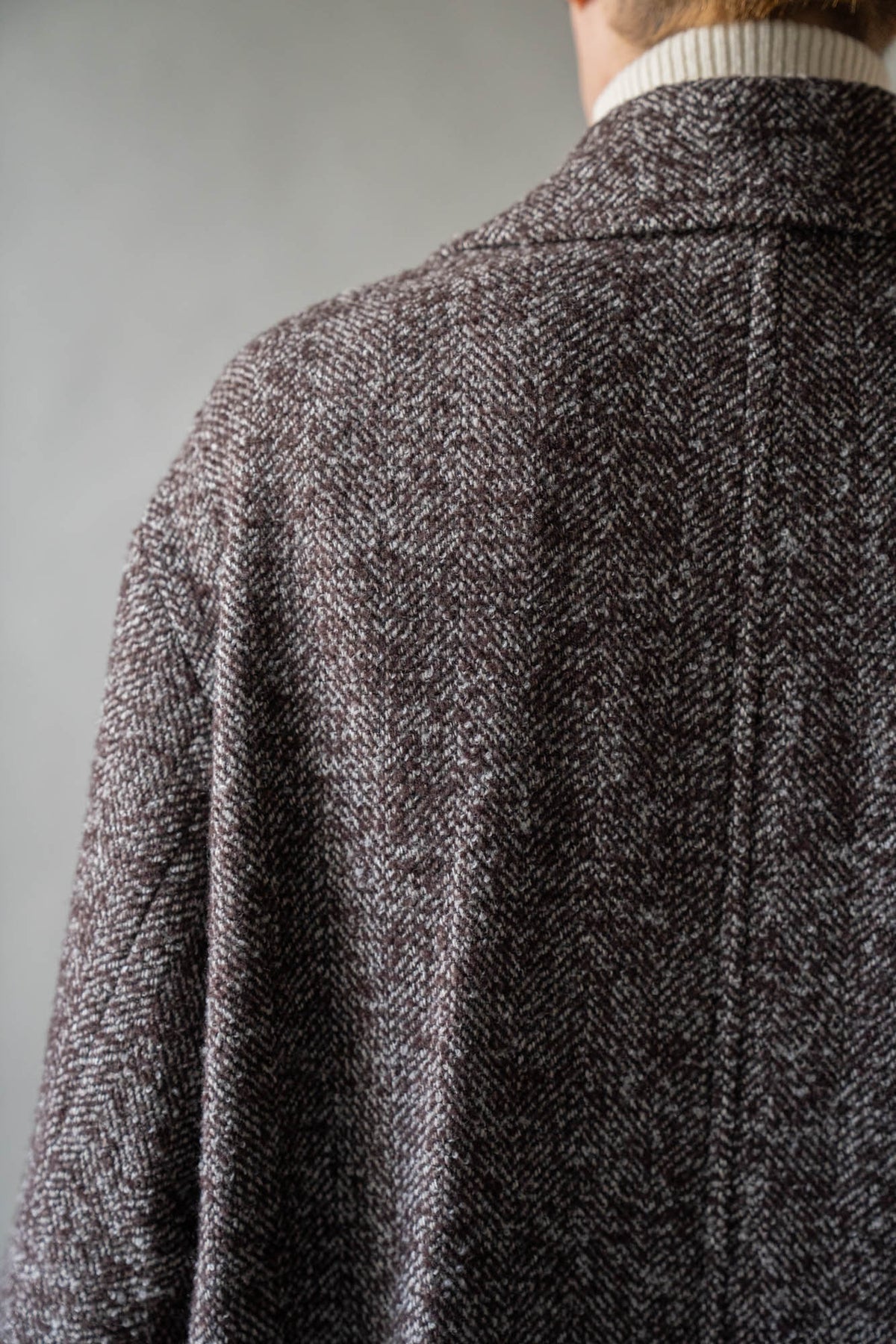 LOOP TWEED DOUBLE-BREASTED COAT