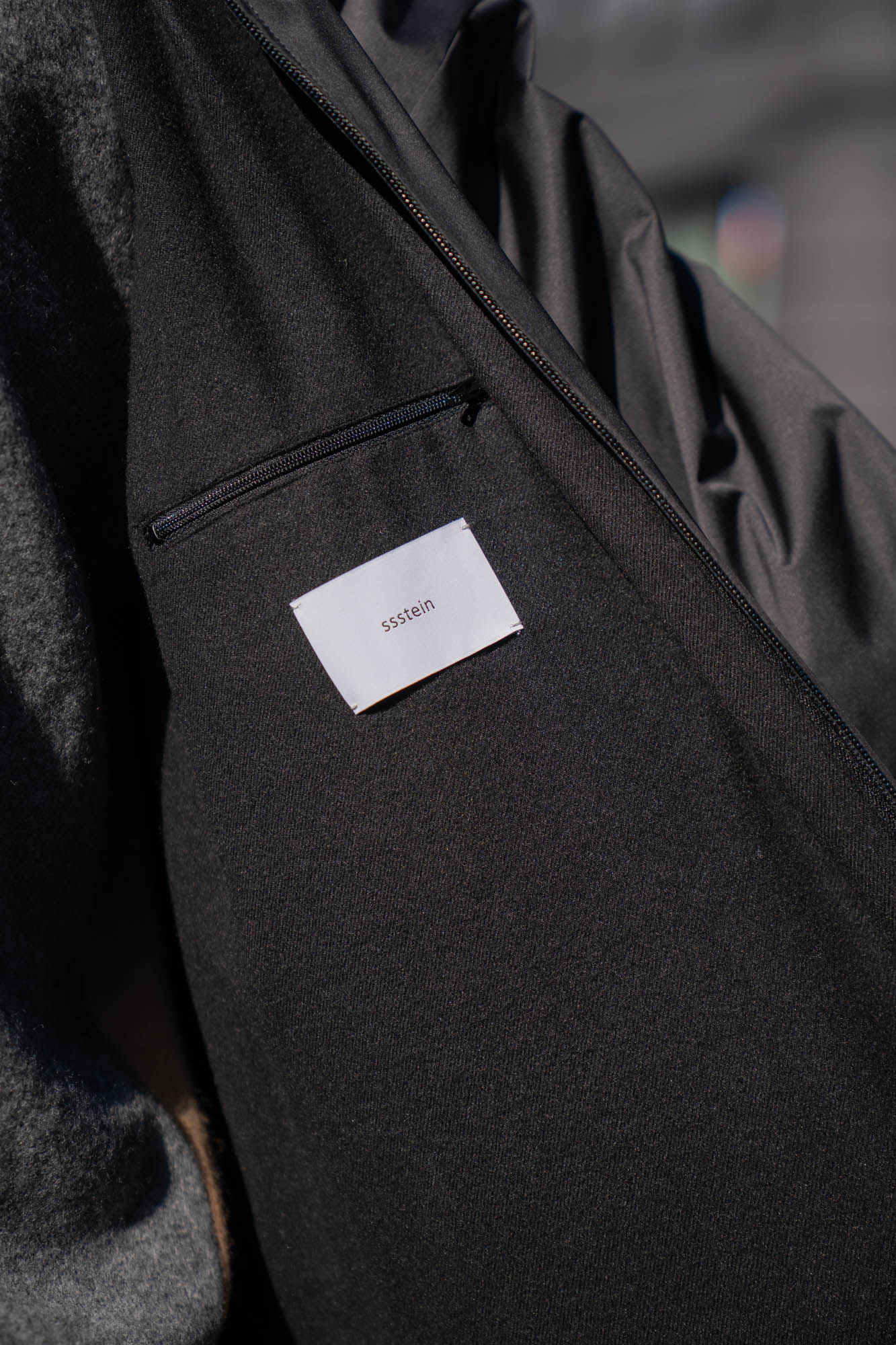 SILK-BACK STAND COLLAR ZIP JACKET(ST.1378)