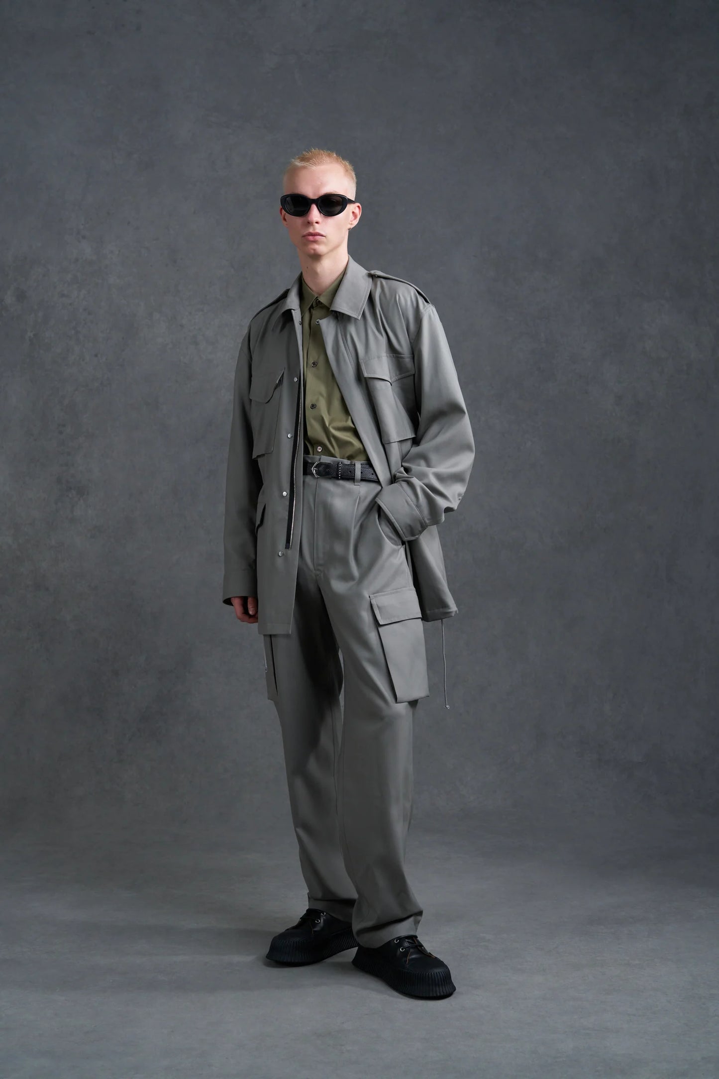 SP120'S WOOL TROPICAL CARGO PANTS