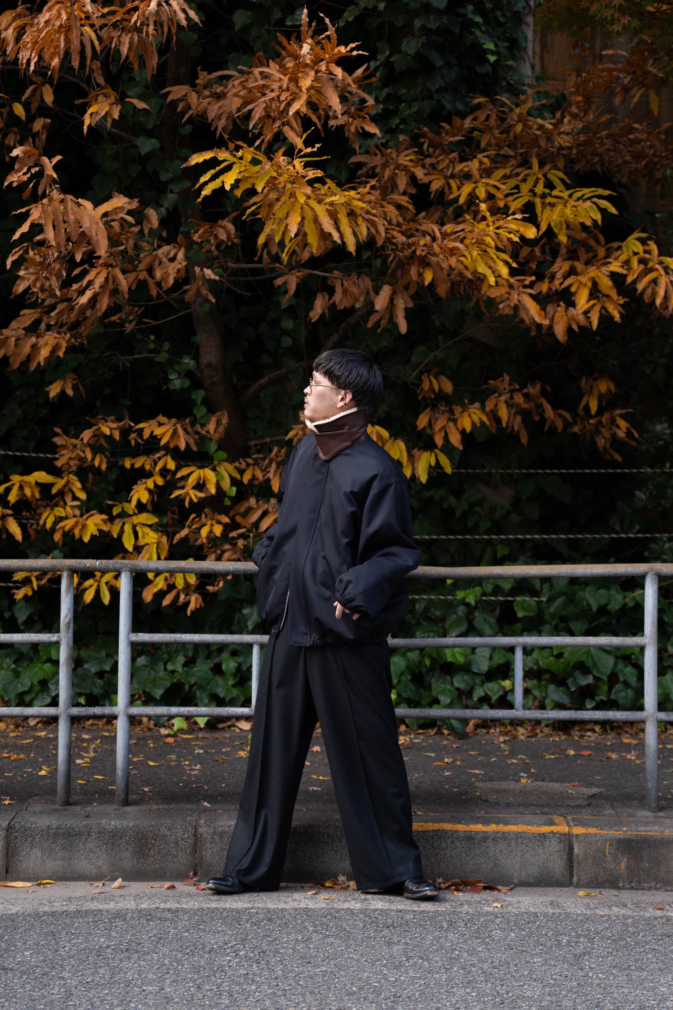 MOUTON COLLAR PADDED JACKET(ST.1377)