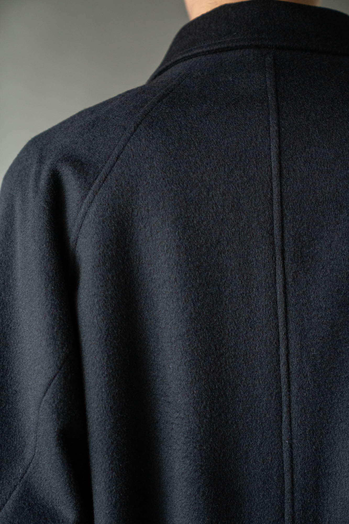 WOOL CASHMERE OVERSIZED PEAK LAPEL CHESTER COAT(ST.1533)