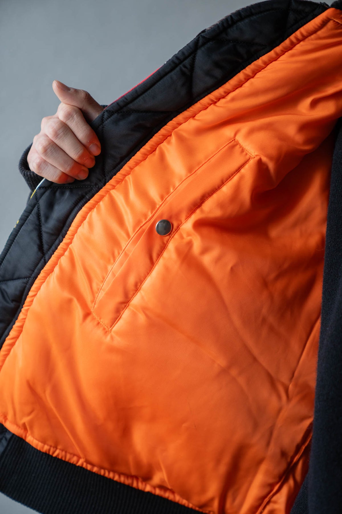 Quilt bomber jacket
