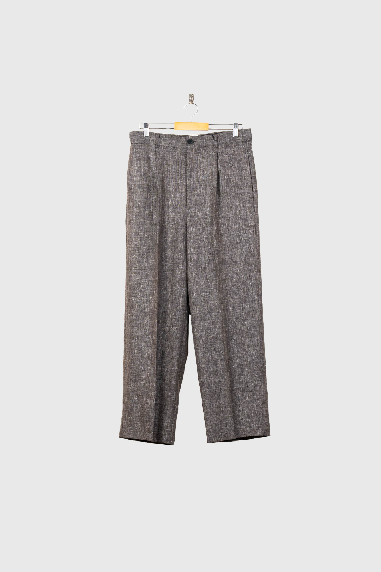 パンツ BISOWN WOOL LINEN 1TUCK SLACKS WOOL LINEN 1TUCK SLACKS – sign | サイン