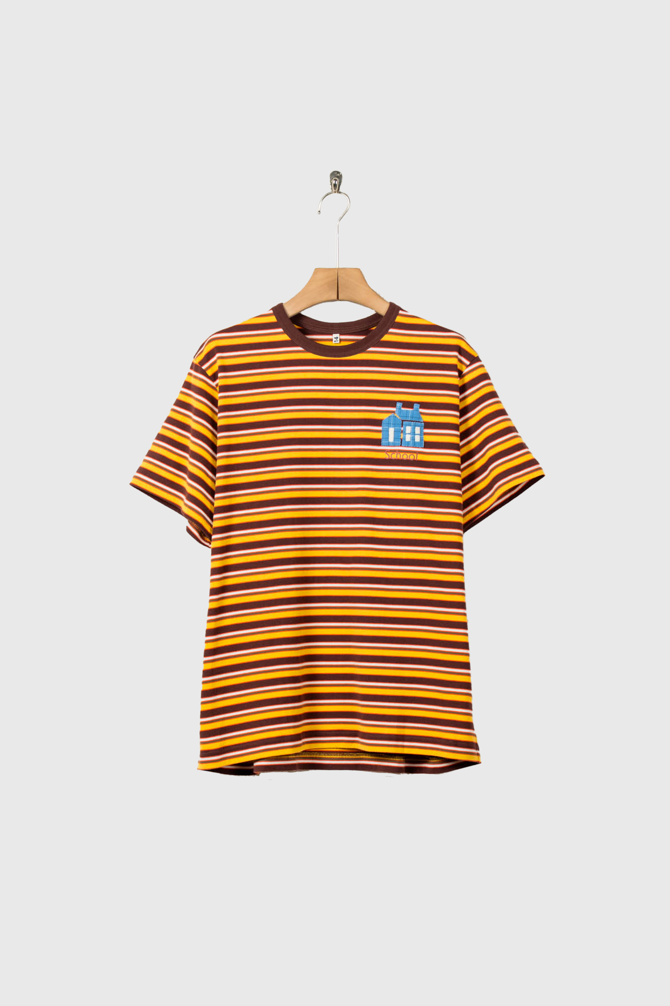 Hand-Embroidered Stripe T-Shirt – sign | サイン