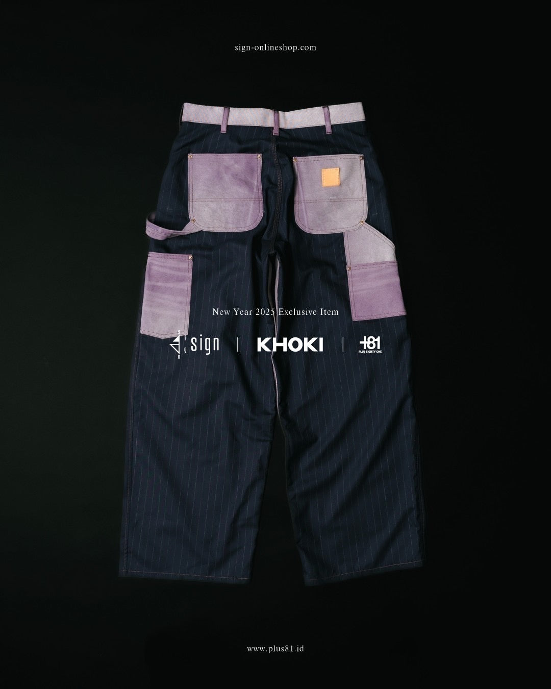 Exclusive Vintage-effect work pant