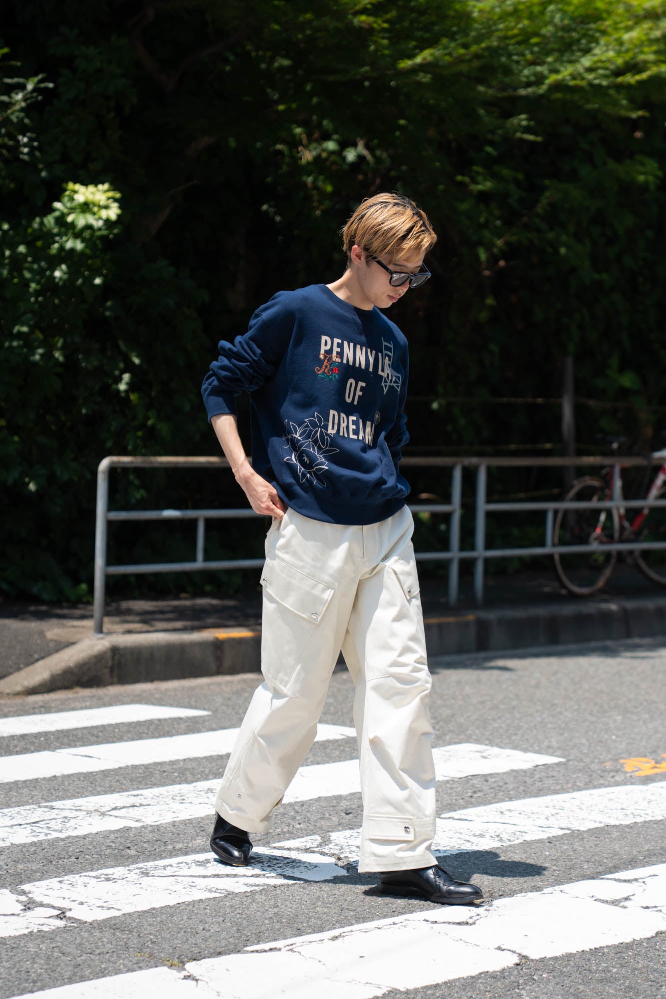 Hand-stitched sweatshirt