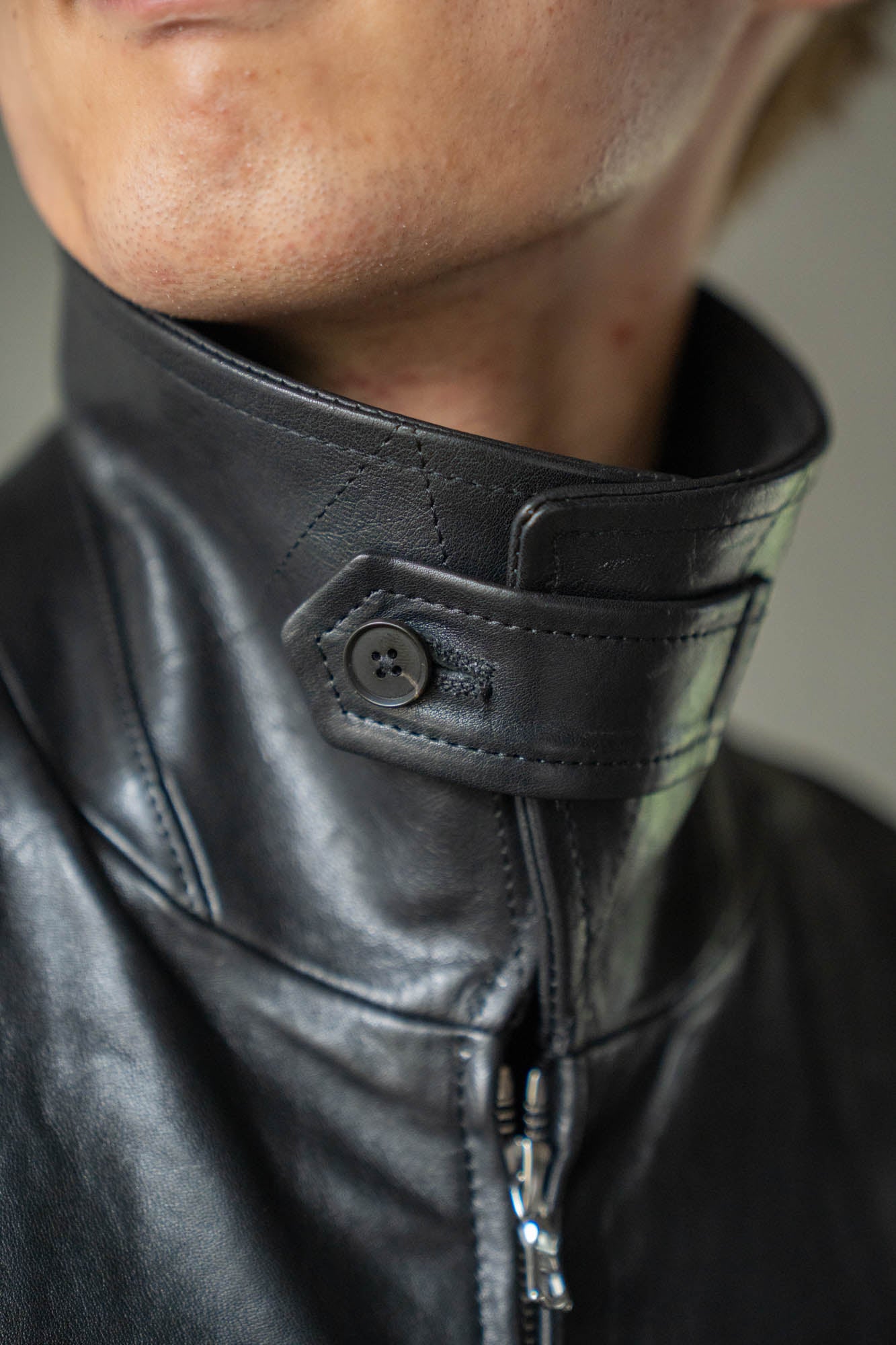 CALF ZIP SHORT JACKET(ST.1550)