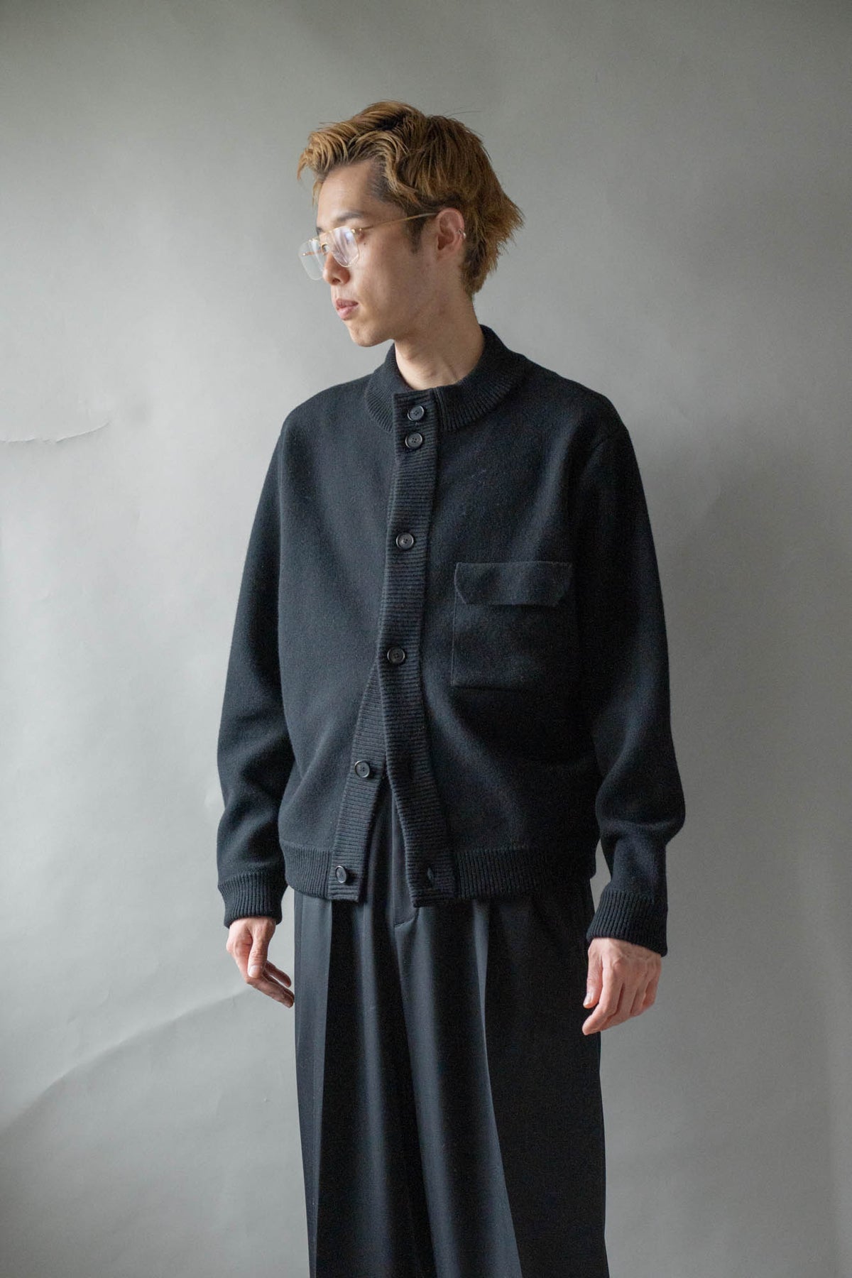 CREW NECK CARDIGAN for sign