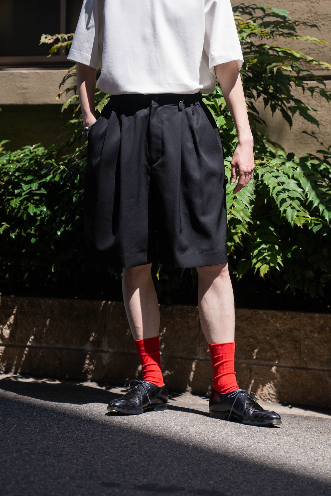 WIDE EASY SHORT TROUSERS(ST.1435)