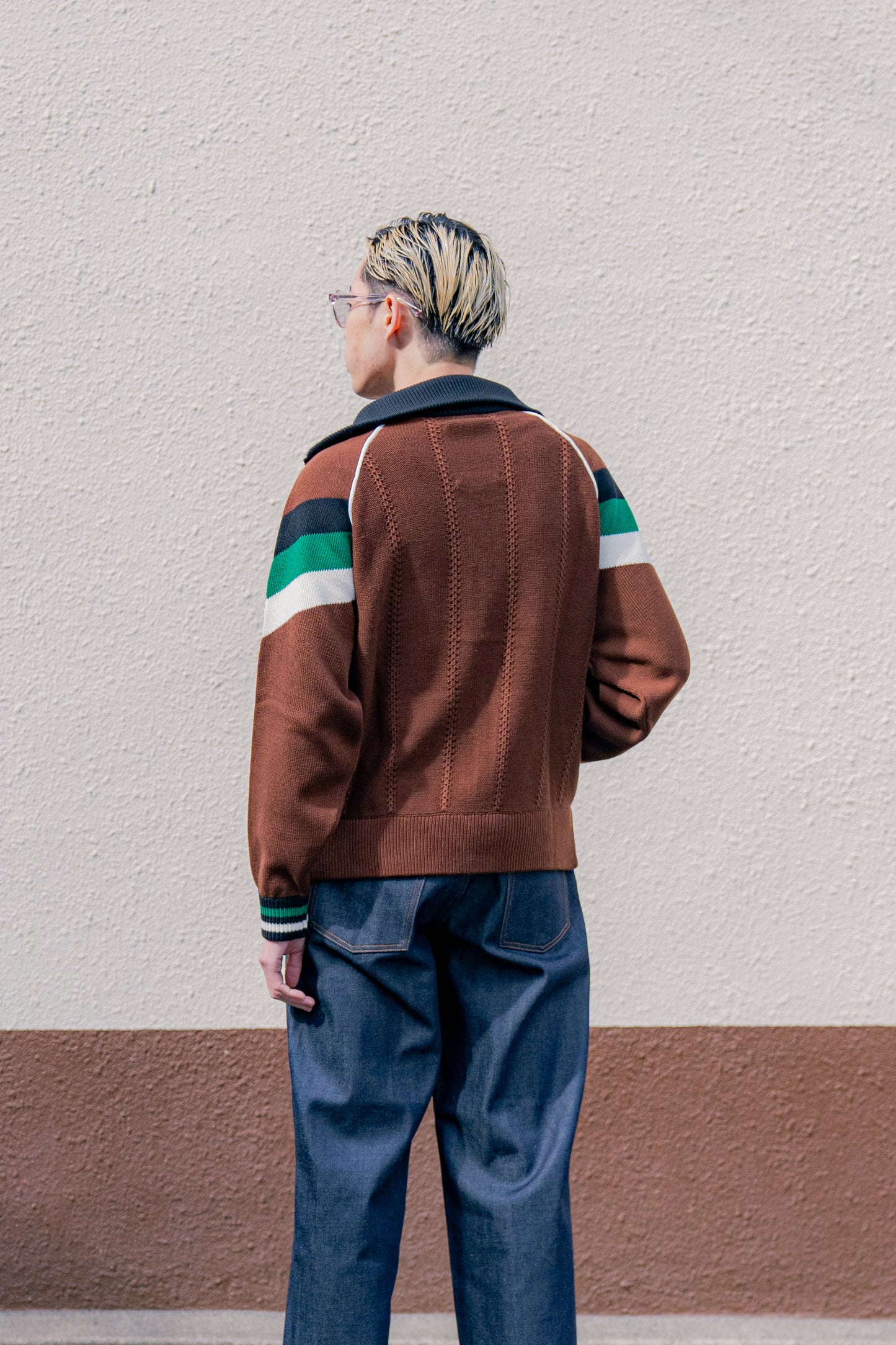 KNITTED TRACK JACKET