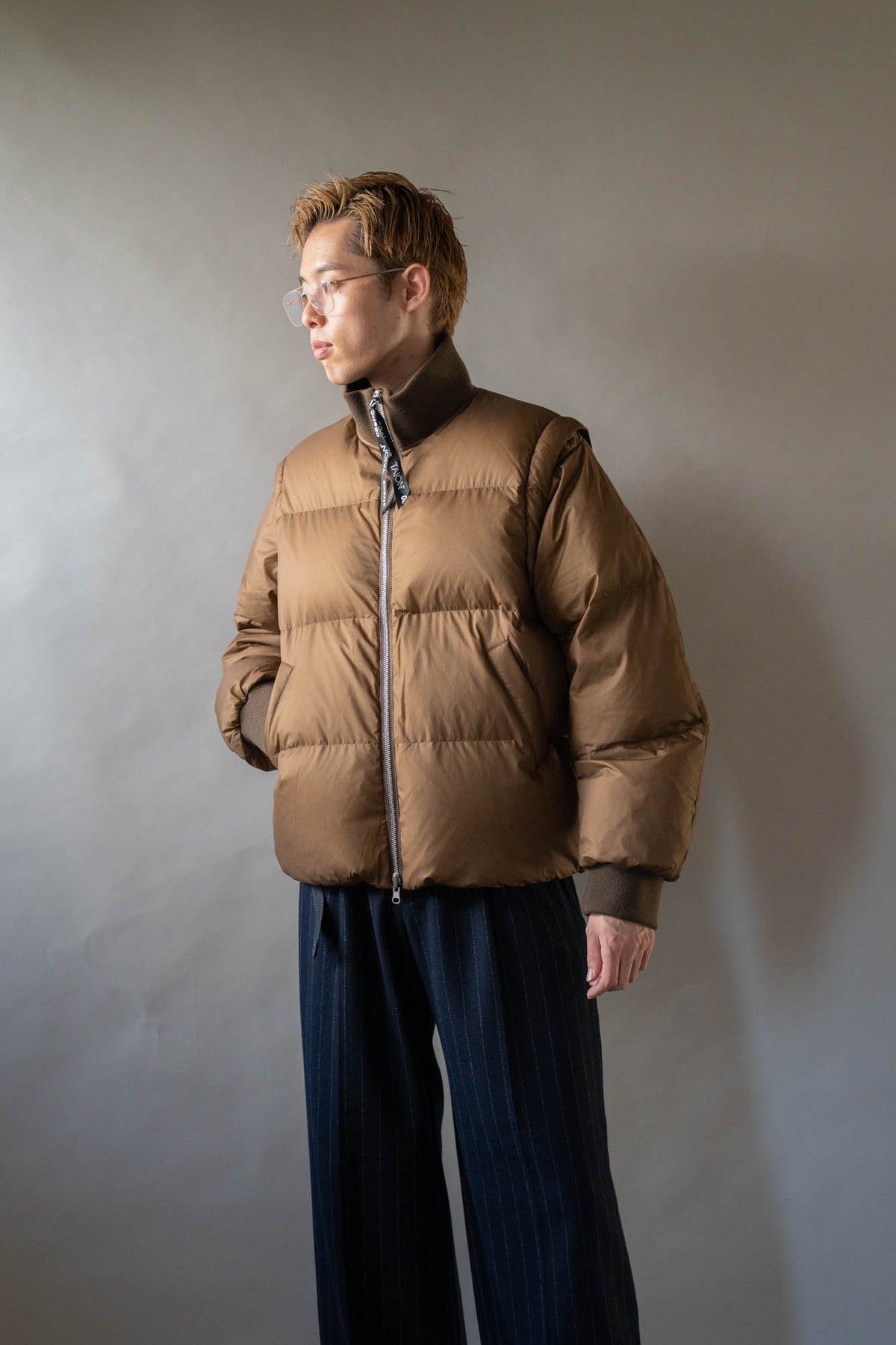 08sircus × TAION Down detachable bomber reversible