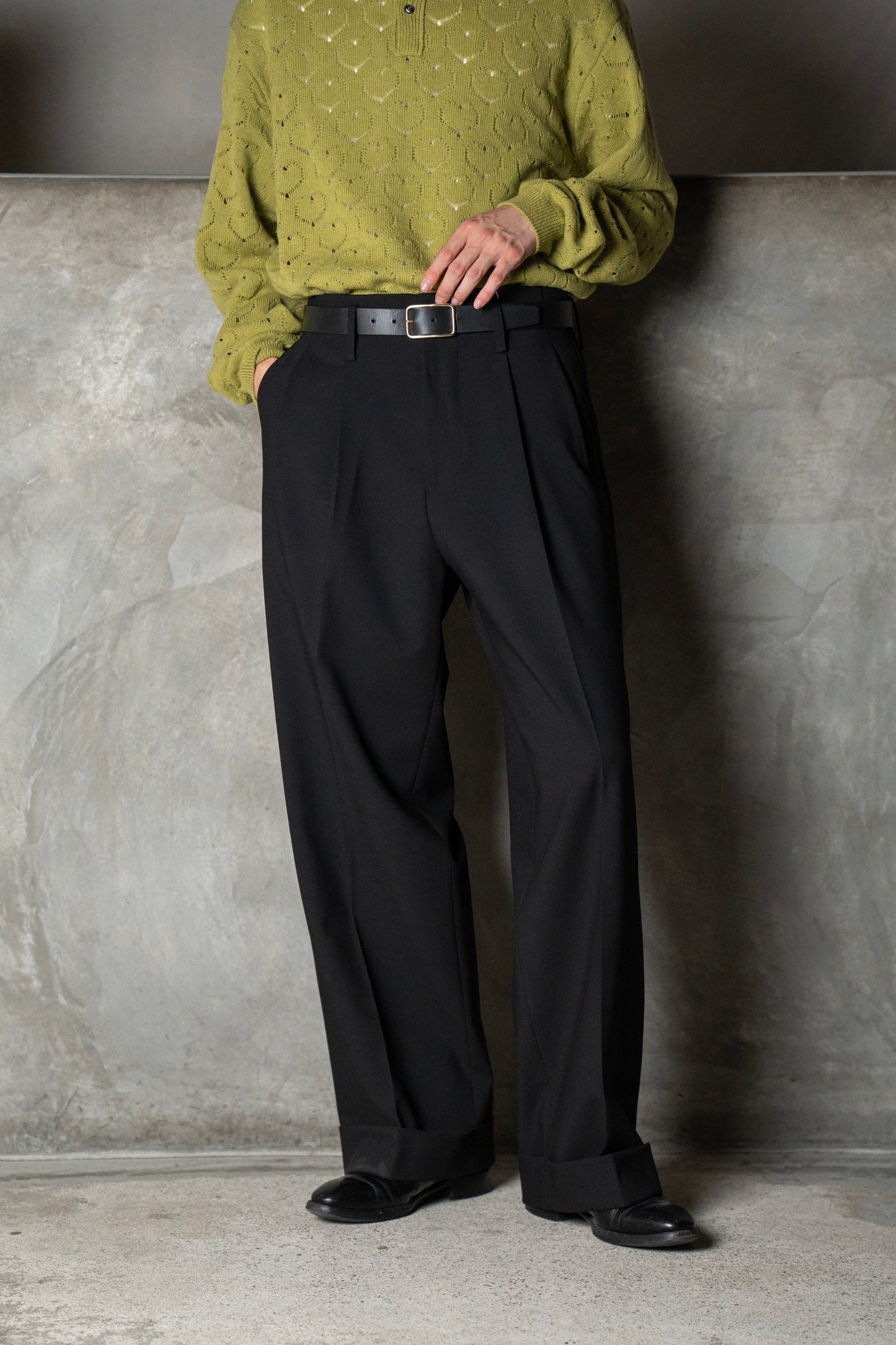 Flow Wide Turn-up Pants