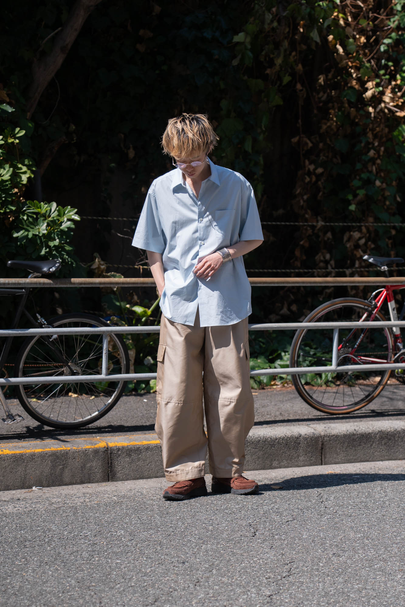 SUVIN COTTON OVERSIZED SS SHIRT(ST.1497)