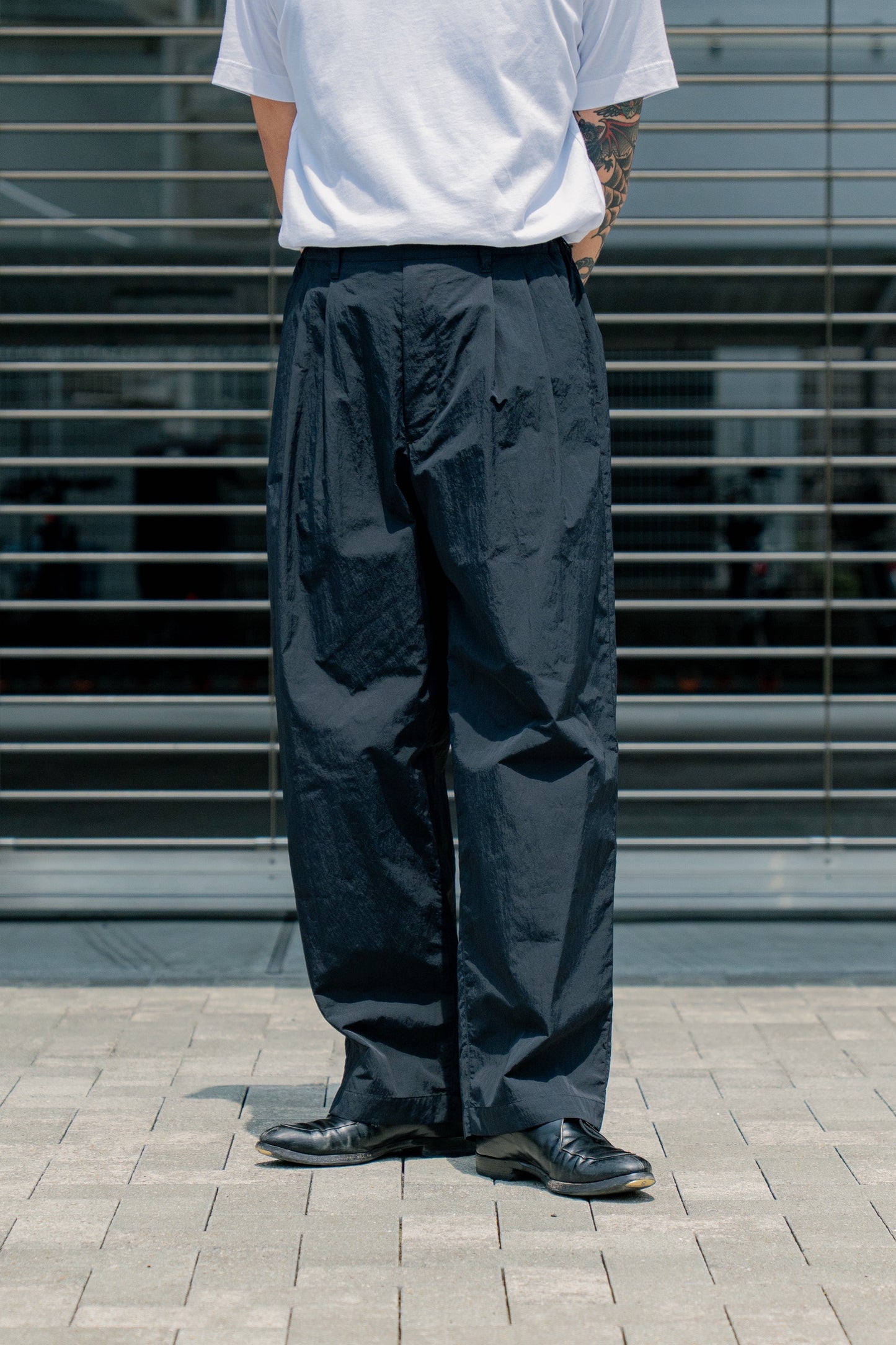 WINDPROOF NYLON WIDE EASY TROUSERS(ST.1278)