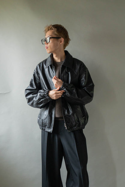 CALF ZIP SHORT JACKET(ST.1550)