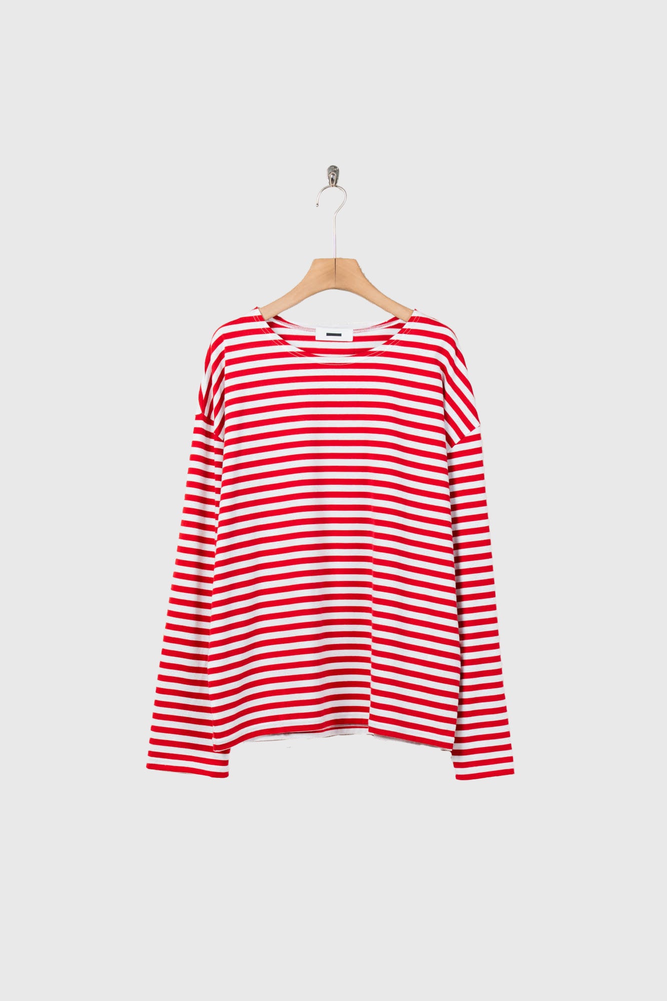 BORDER LONG T SHIRT