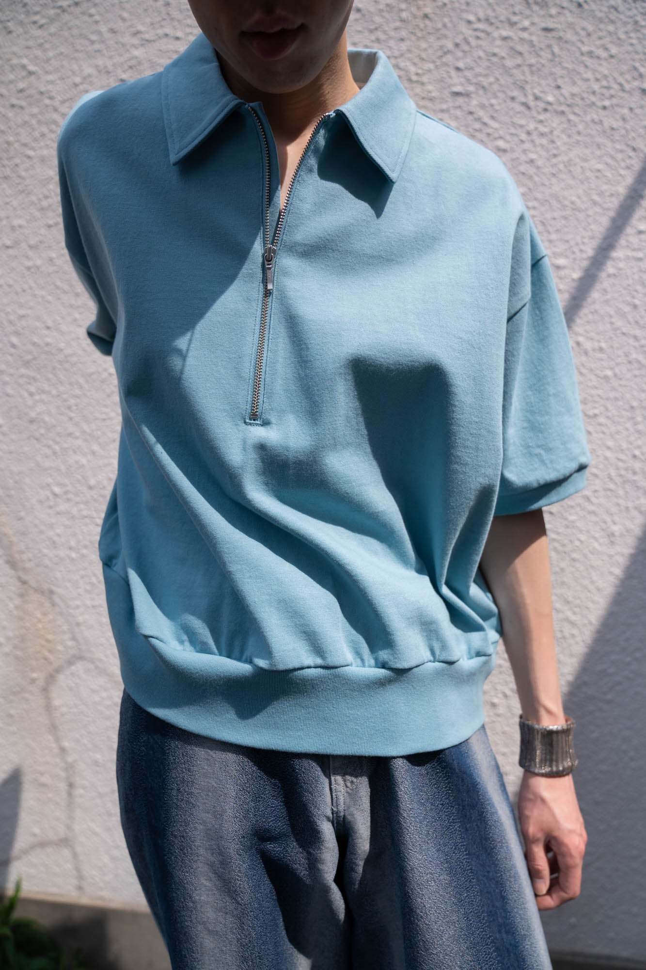 HALF ZIP JERSEY SHORT SLEEVE