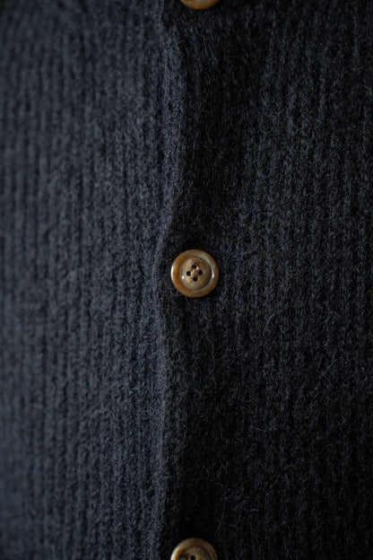 CREW-NECK KNIT CARDIGAN