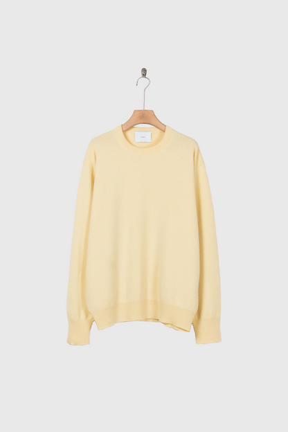 PURE CASHMERE KNIT CREW NECK LS(ST.1473)