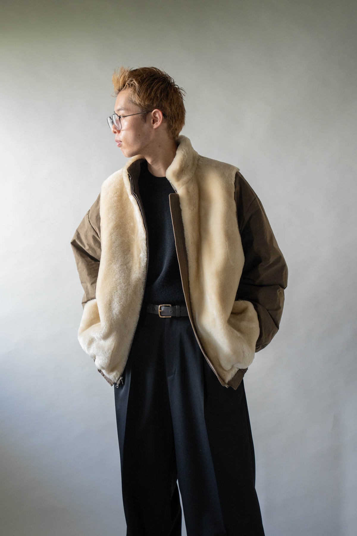 MOUTON INNER REVERSIBLE PADDED JACKET(ST.1556)