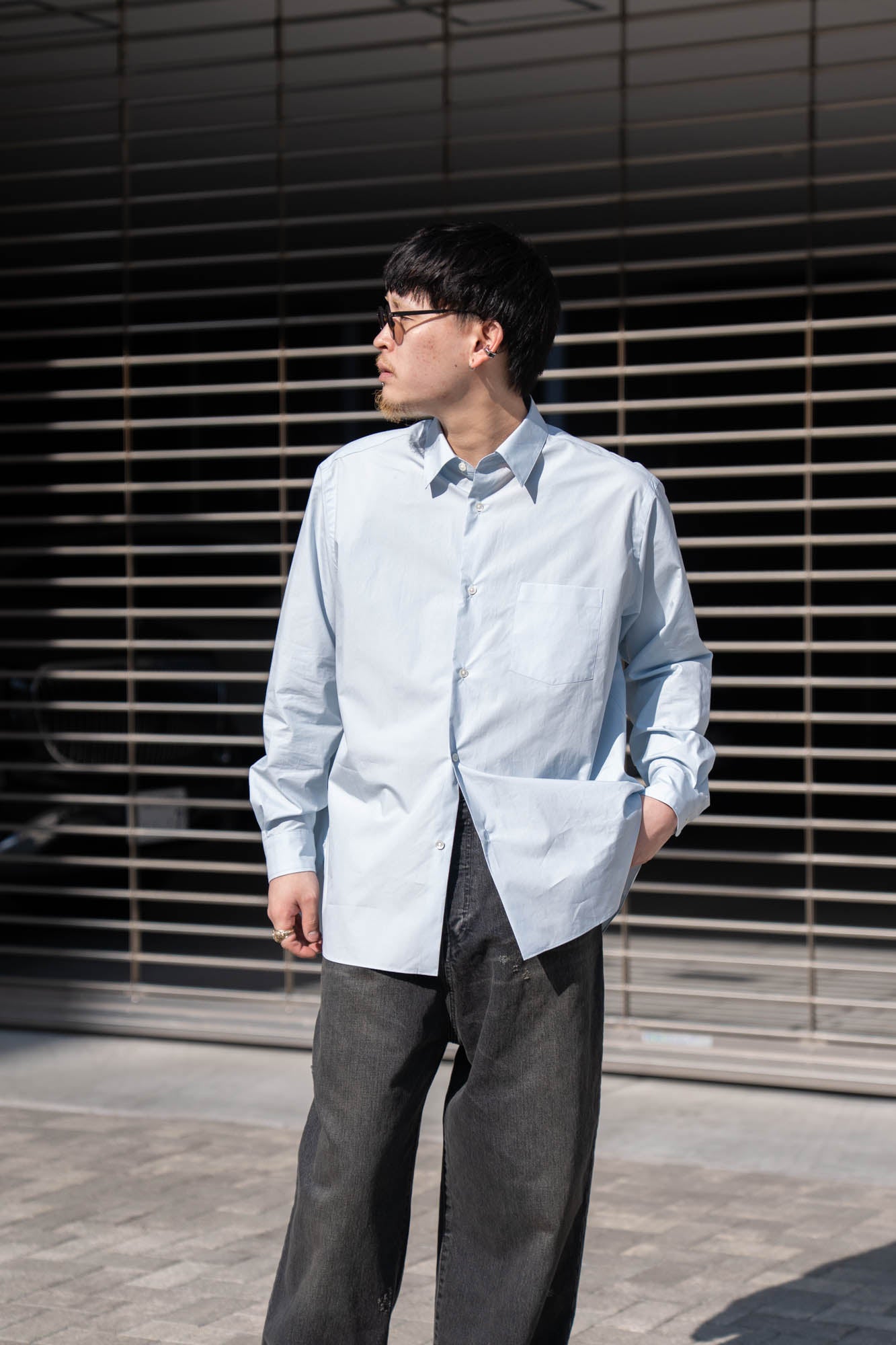 SUVIN COTTON OVERSIZED REGULAR COLLAR SHIRT(ST.1491)