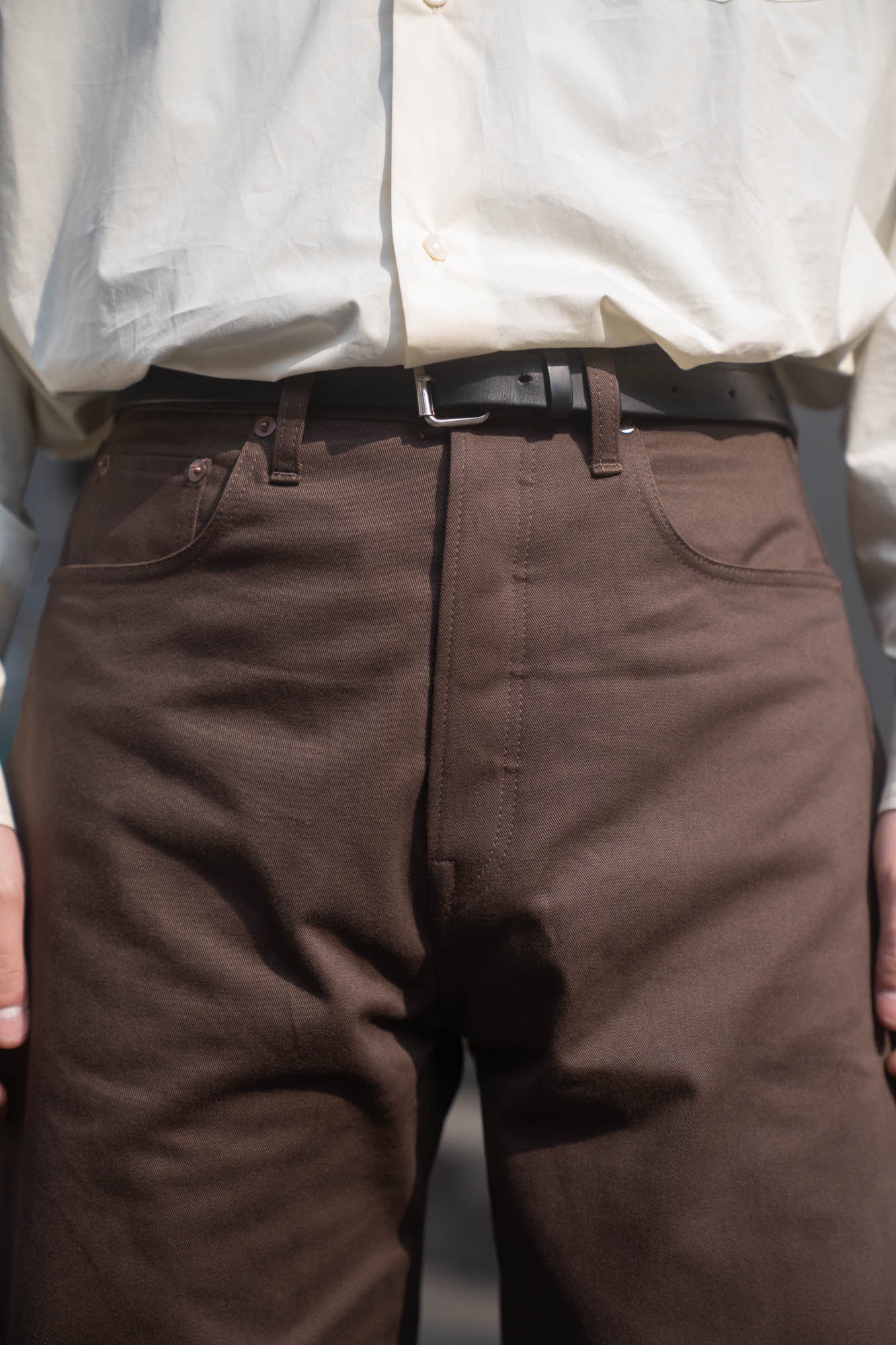 DEFORMATION WIDE COTTON PANTS(ST.1390)