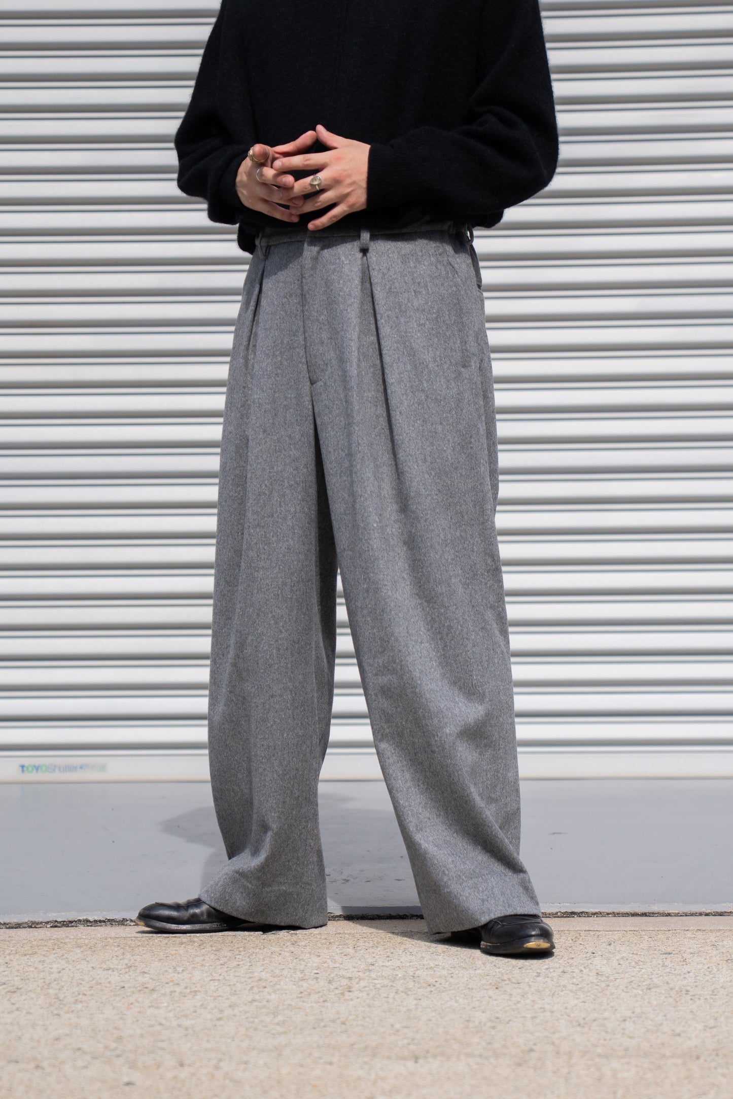 W/CA BEAVER EASY WIDE TROUSERS(ST.1265)