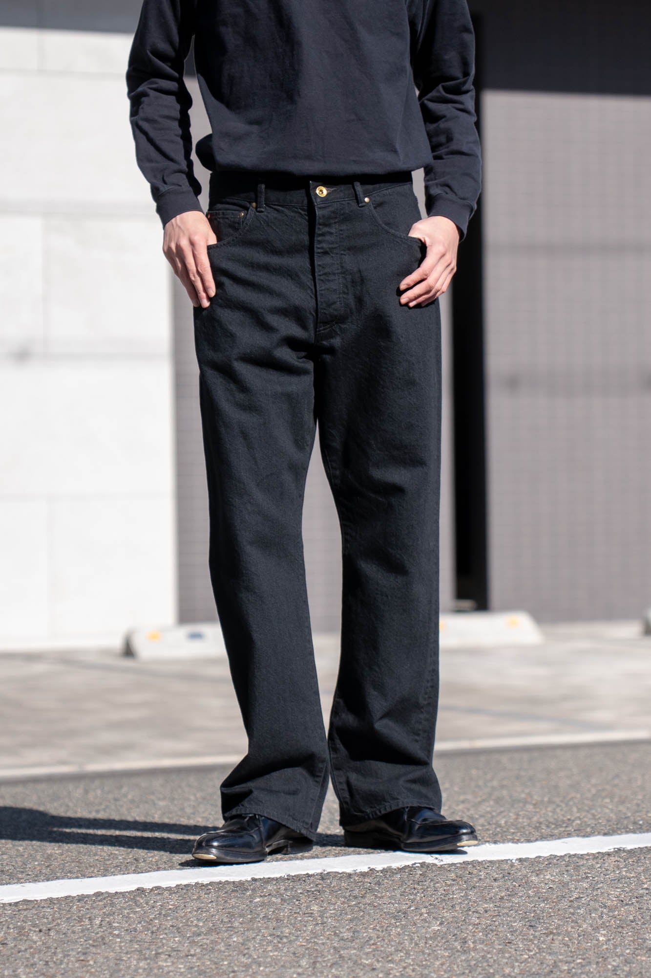 CO/HE PURE STRAIGHT DENIM