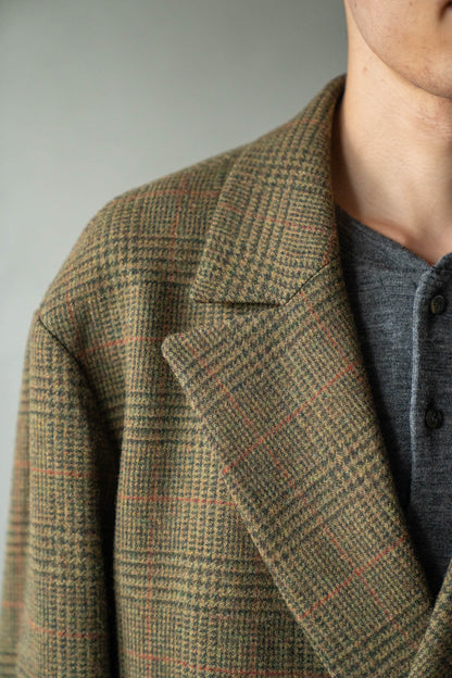 BRITISH TWEED OVERSIZED PEAK LAPEL JACKET(ST.1586)