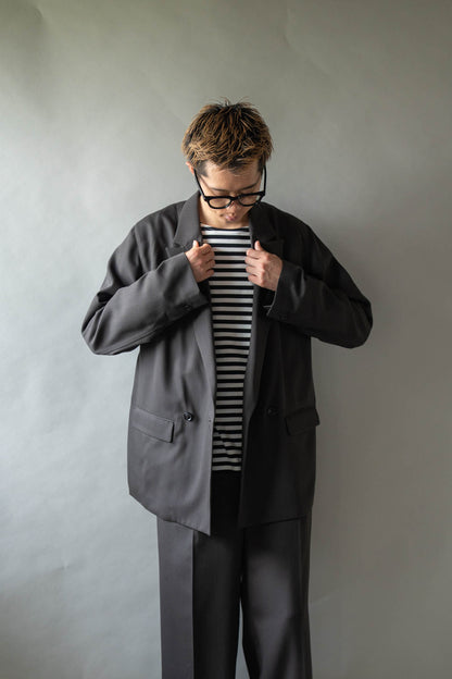 DOUBLE-BREASTED RELAX SHOULDER JACKET