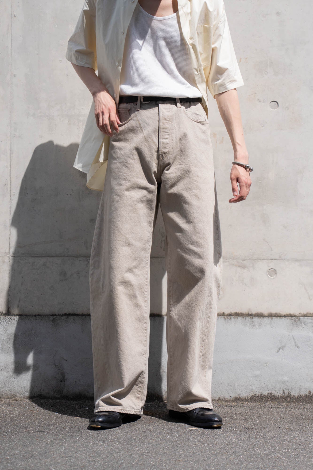 DEFORMATION WIDE COLOR DENIM PANTS(ST.1565)
