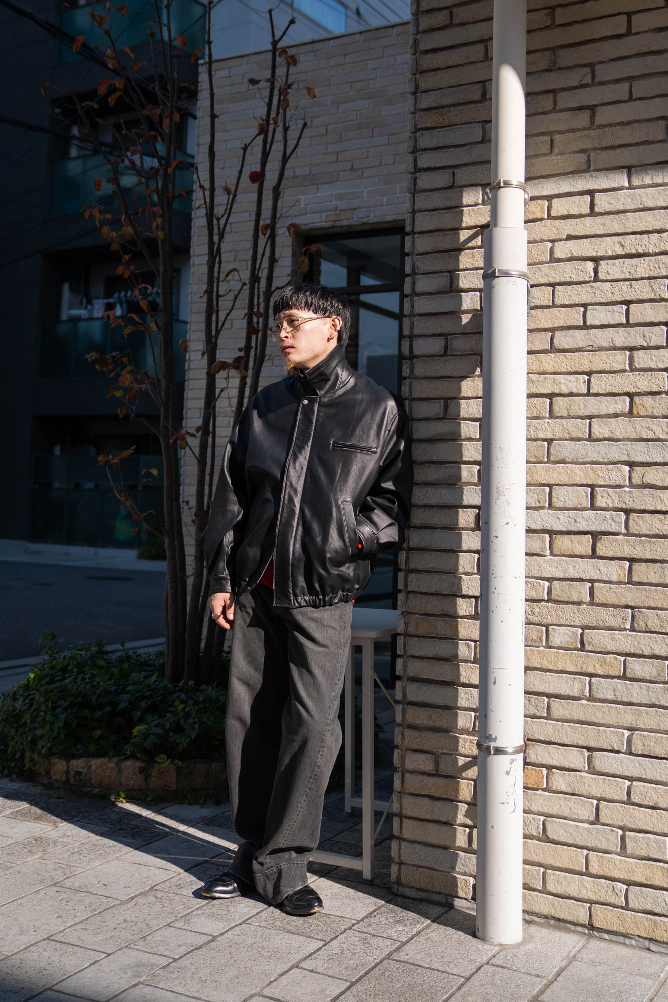 COW LEATHER VINTAGE ZIP JACKET(ST.1380)