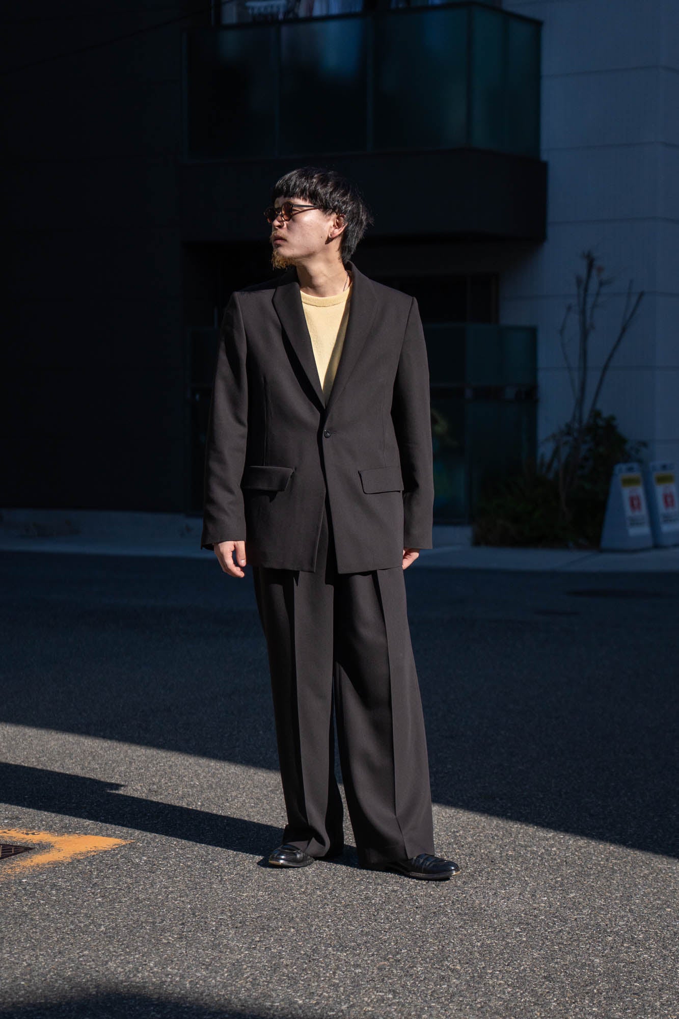 MODIFIED SHAWL COLLAR JACKET