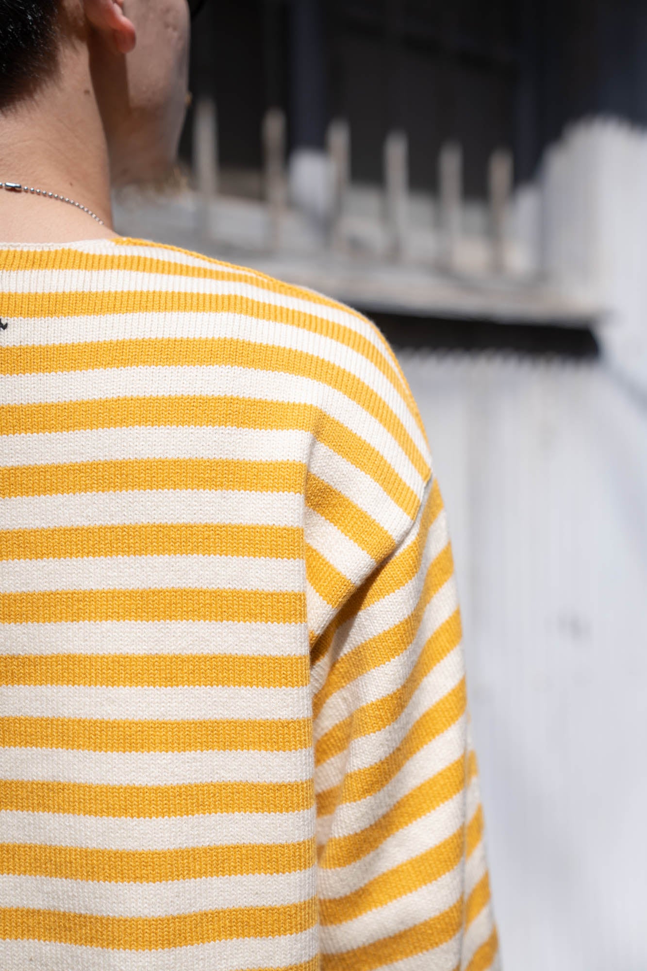 Cotton skipper border pullover