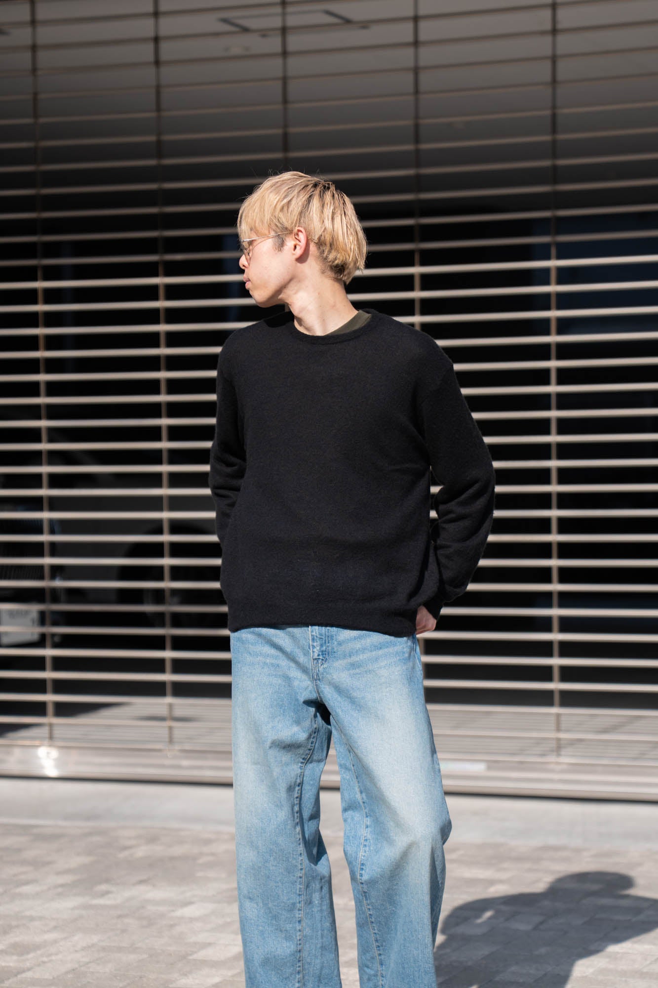 W/AL/NY KNIT CREW NECK LS(ST.1480)