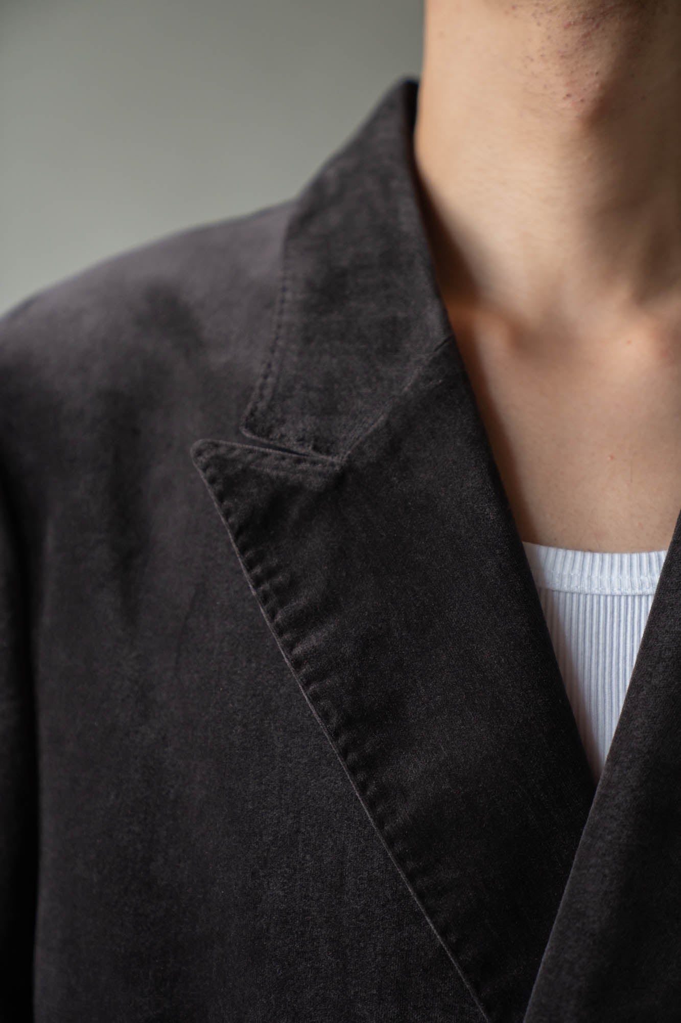 Fade Velvet Double-breasted Jacket