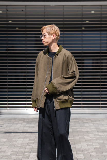 MA-1 BOMBER JACKET IN WOOL SERGE