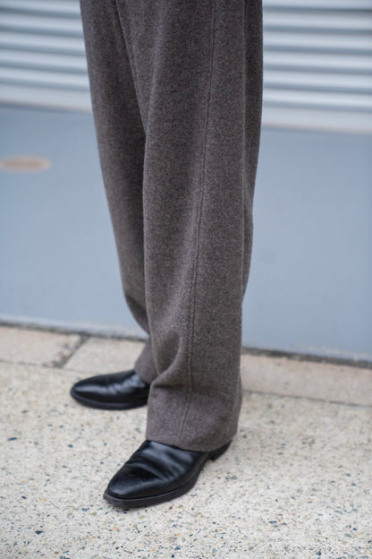 WOOL/CASHMERE FLEECE EASY TWIST TROUSERS(ST.1270)