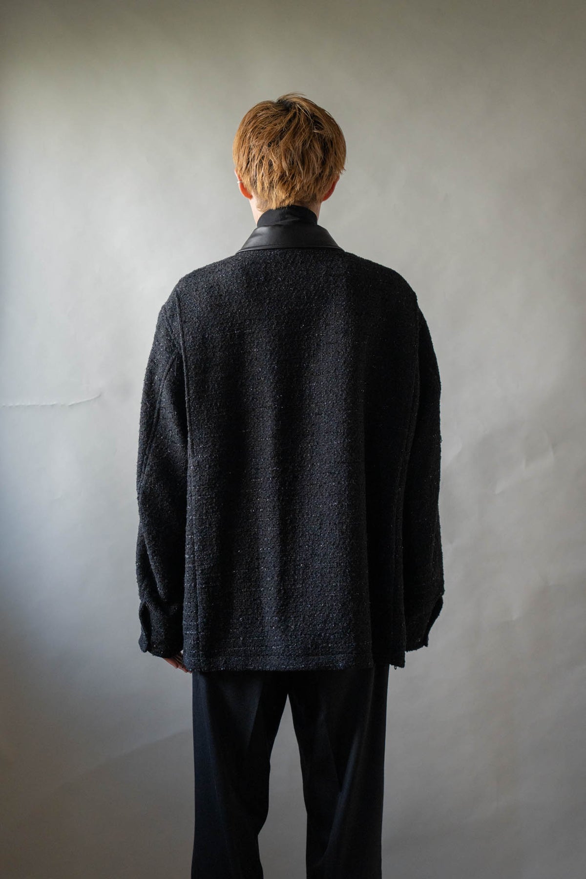 Wool tweed coverall
