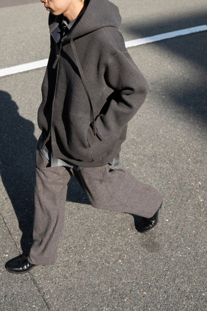WOOL SWEAT ZIP HOODIE